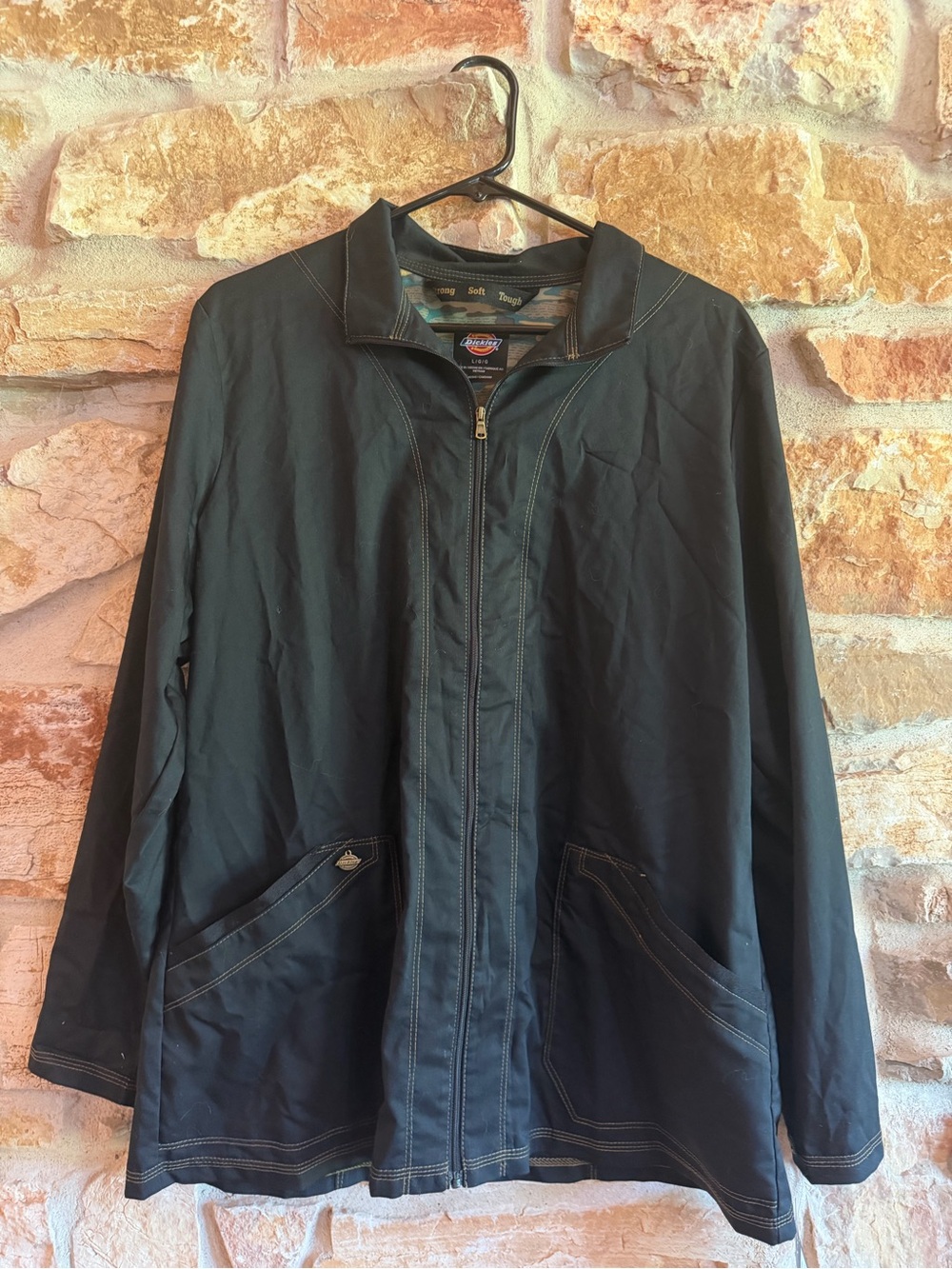 Dickies Women's Black Lightweight Full-Zip Jacket